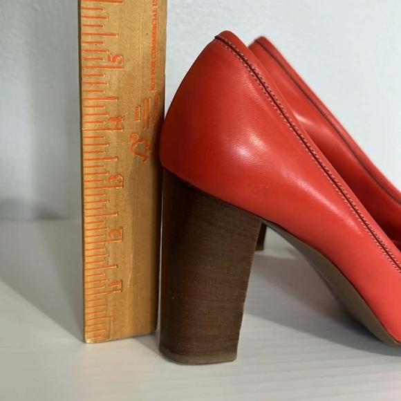 Salvatore Ferragamo Orange Buckle Loafers - Picture 5 of 11